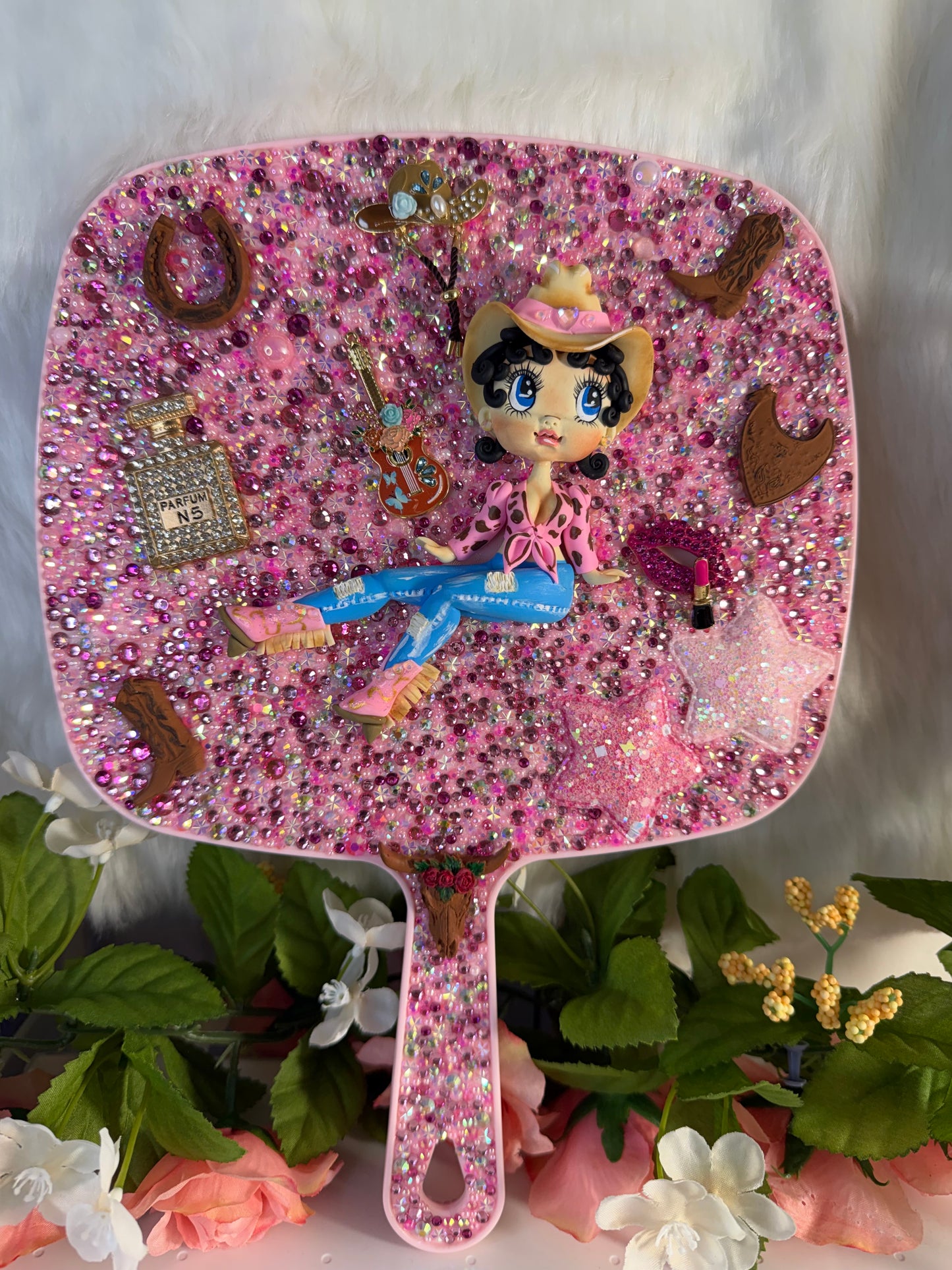 Cow girl Betty Boop mirror