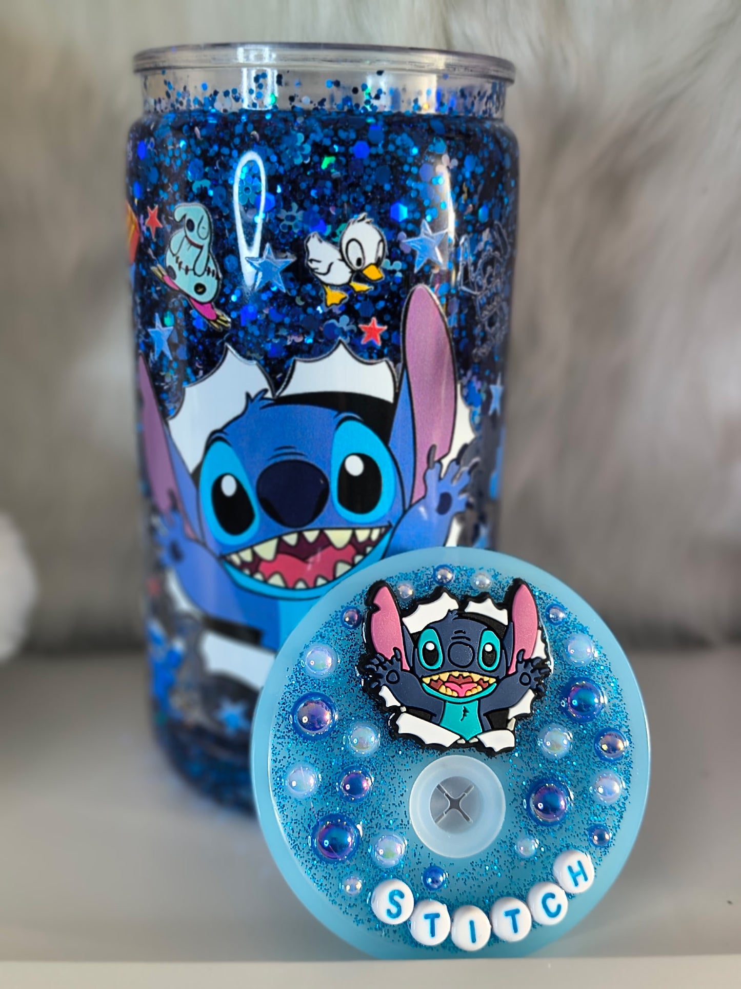 Stitch Snow globe Cup