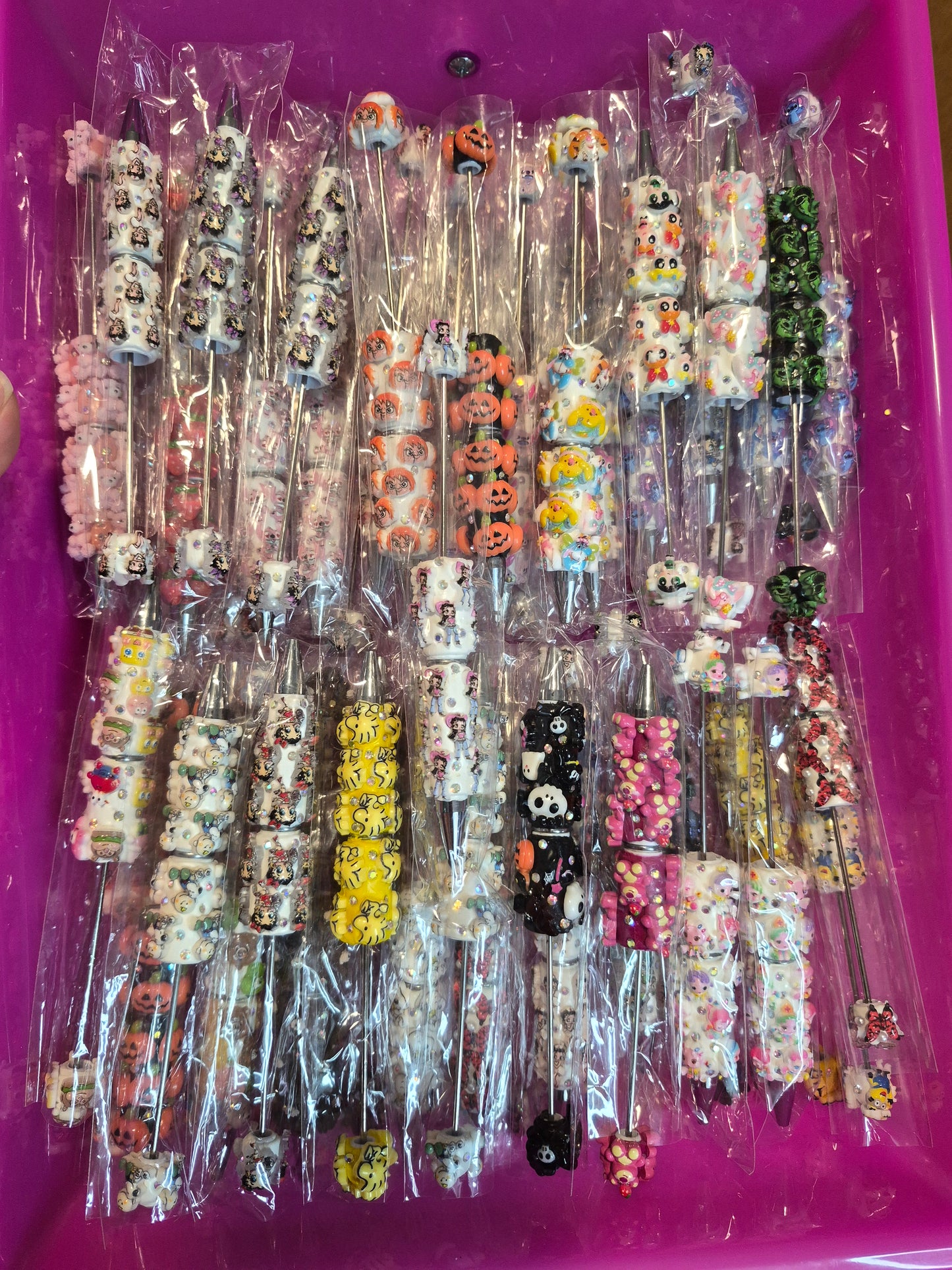 Beadable Pens. ‼️set of 3 pens mixed‼️