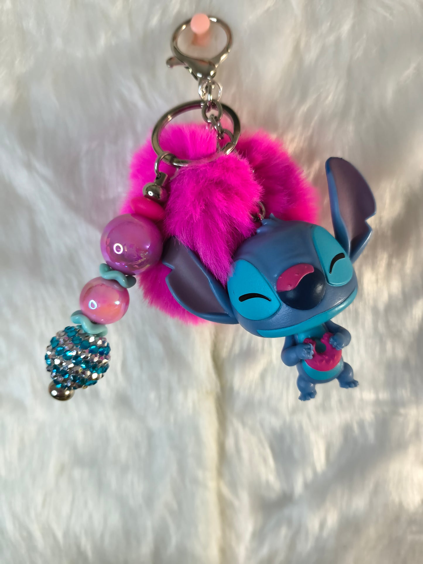 Donut Stitch Premade Keychain
