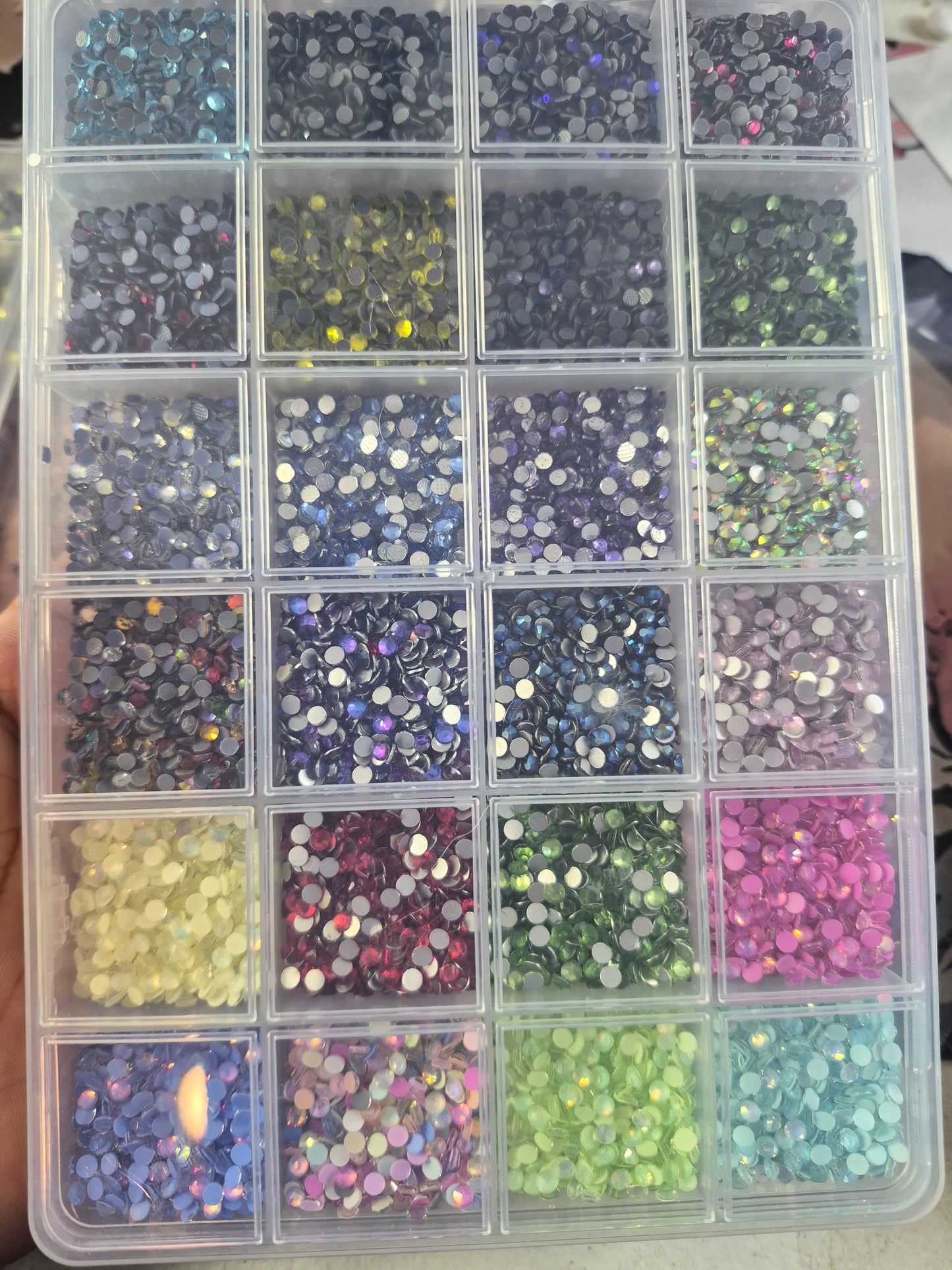 Ss12/10 mix glass rhinestone