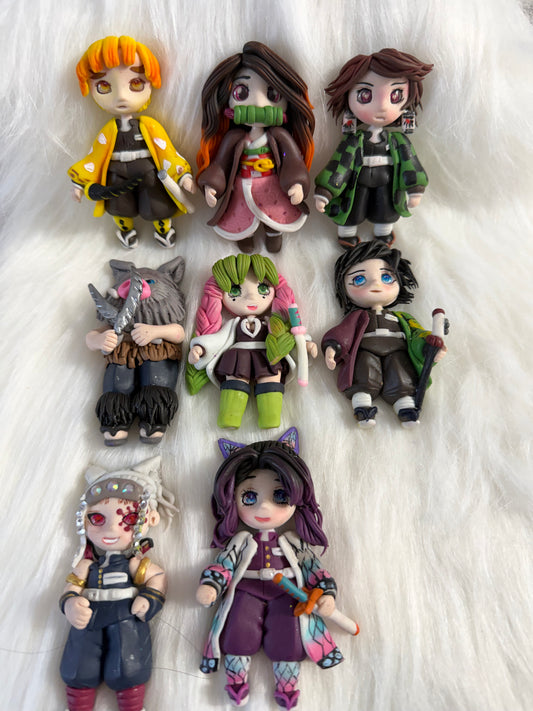Demon Slayer set ( clay )
