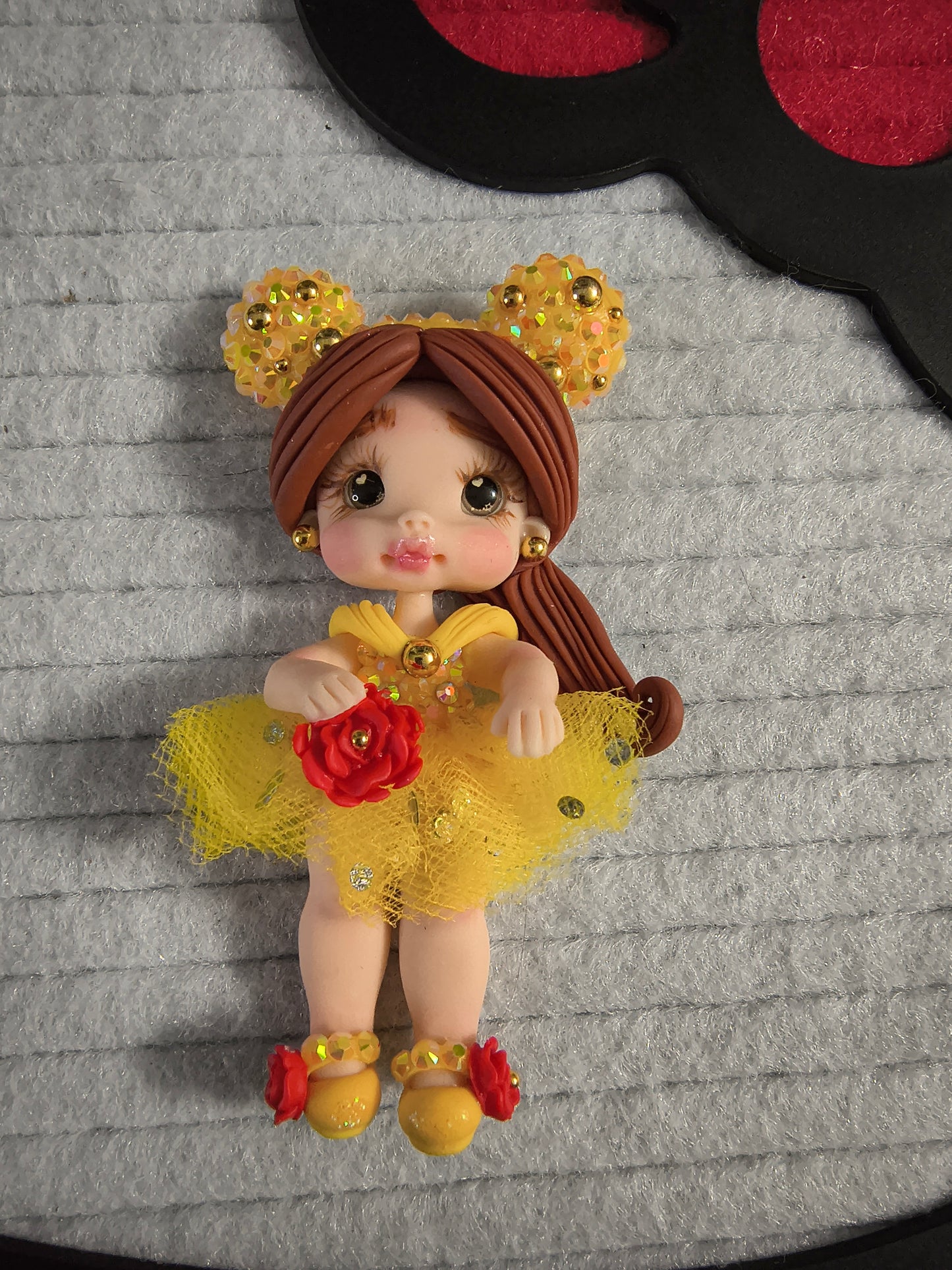 Belle Mickey Ears ( clay doll )
