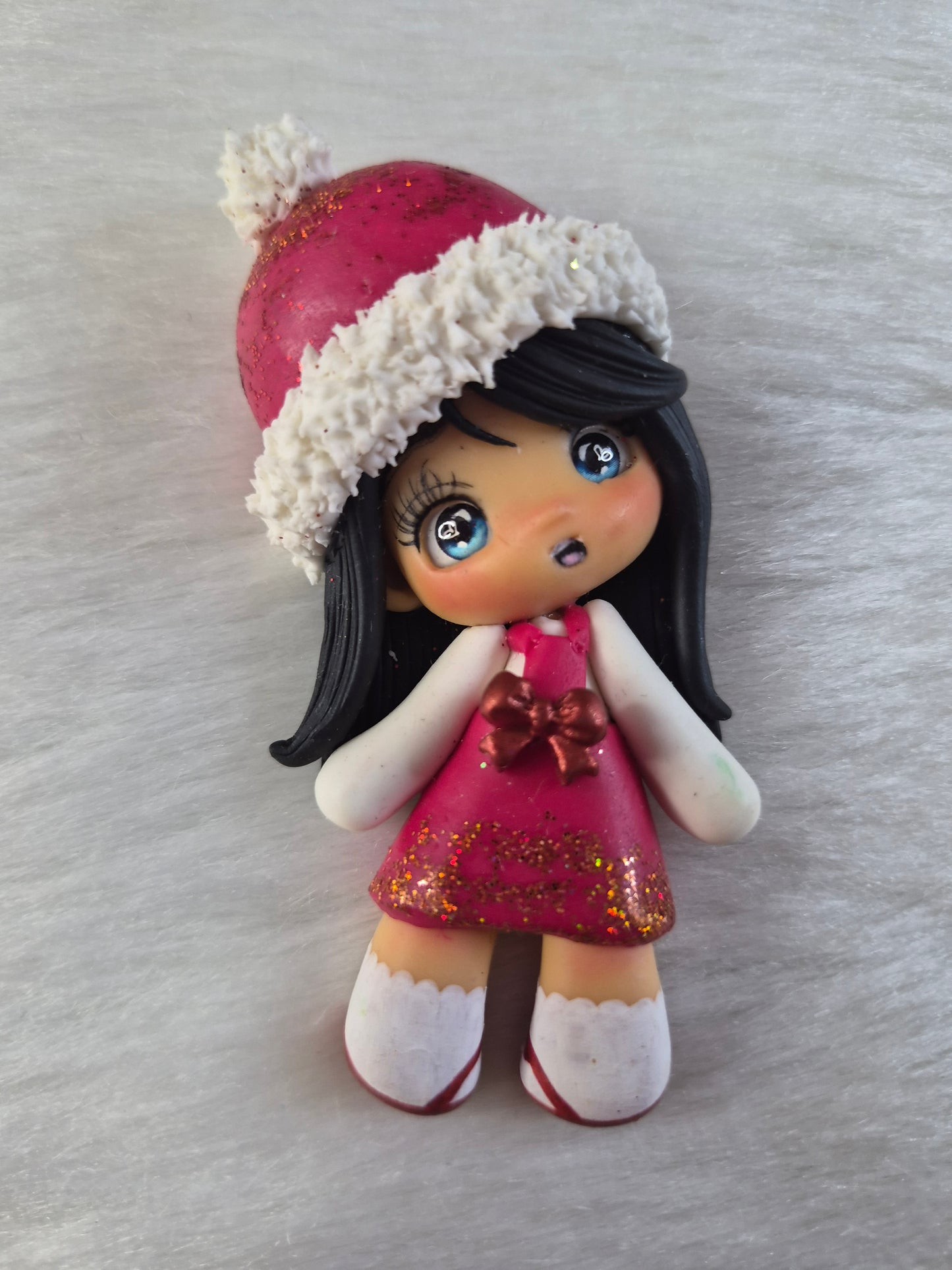 Christmas elf Clay doll