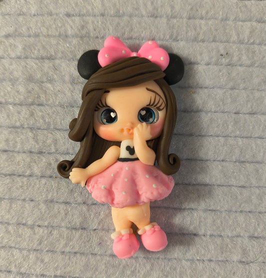 Pink Minnie dress 👗 Girl ( clay )