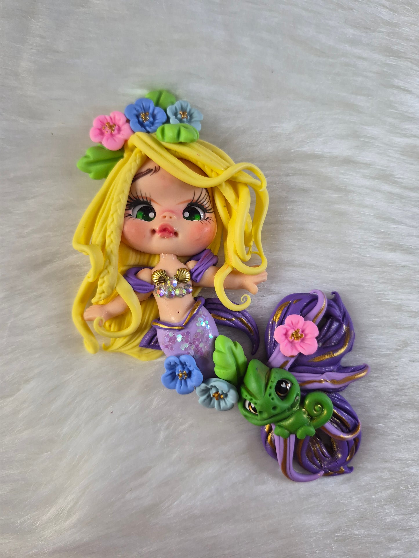 Rapunzel Clay Dolls