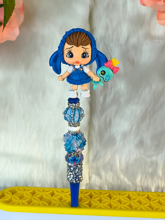 Stitch Girl Clay Pen