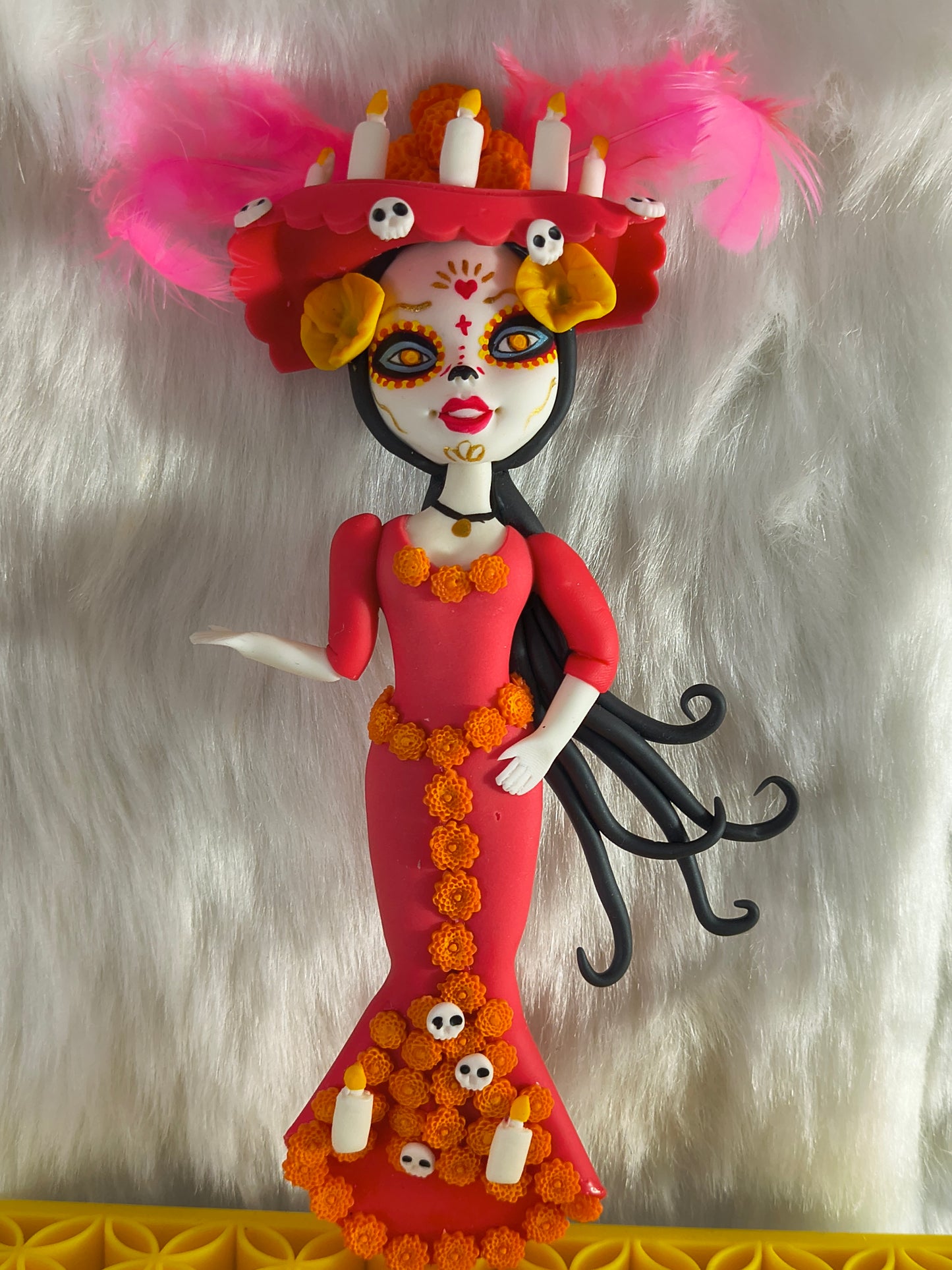 Day of the Dead Catrina ( clay doll )