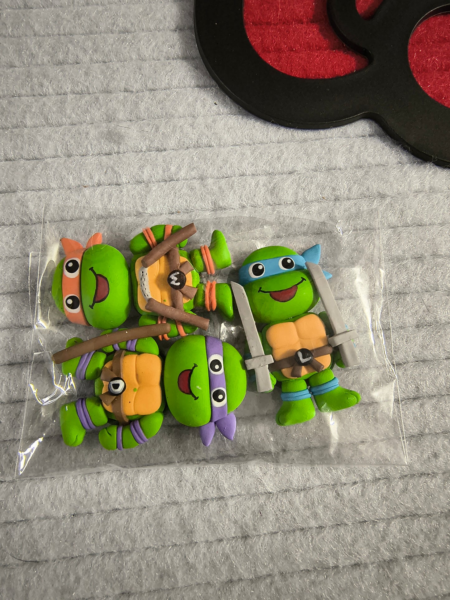 Ninja Turtles pack for 3 ( clay )